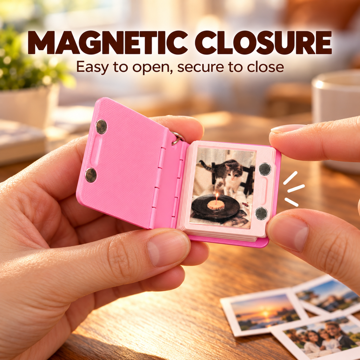 📸 Personalized Mini Photo Book Keychain – Carry Your Favorite Memories Everywhere