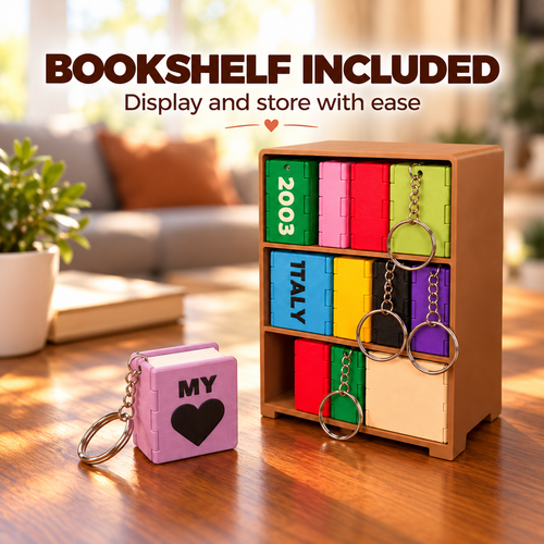 📸 Personalized Mini Photo Book Keychain – Carry Your Favorite Memories Everywhere