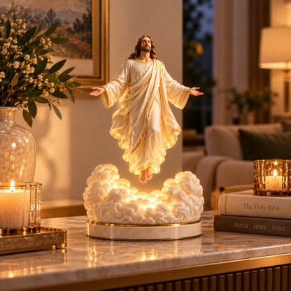 Ascension of Hope™ Rotating Risen Christ LED Cloud Sculpture