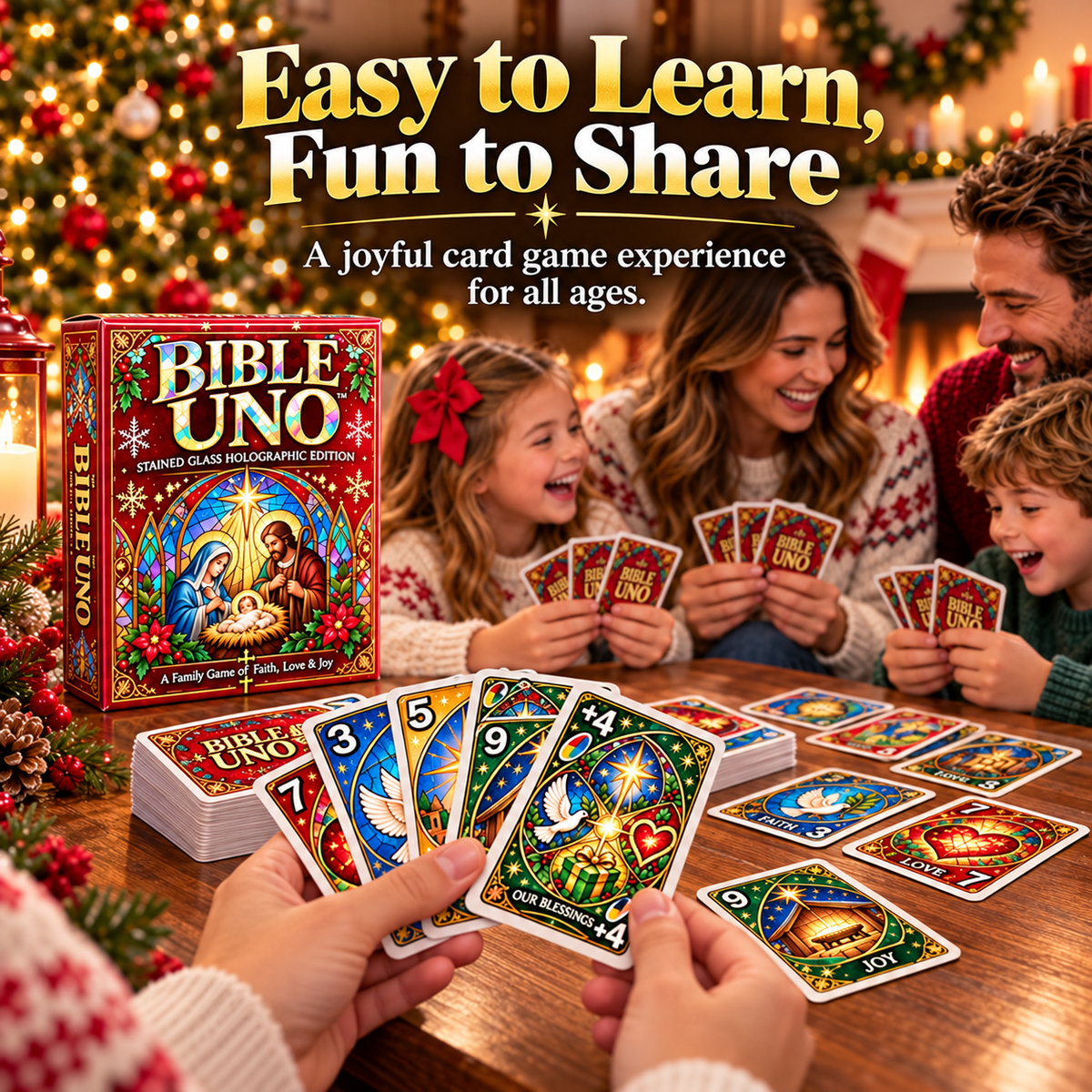 Bible card game family gameplay