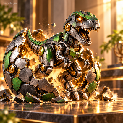 🔥⚙️🦖 Mechanical T-Rex Egg – From Mysterious Egg to Mighty Robotic Dinosaur! 🥚✨