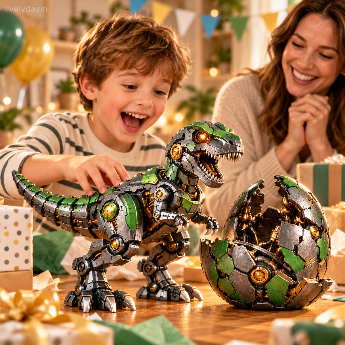 🔥⚙️🦖 Mechanical T-Rex Egg – From Mysterious Egg to Mighty Robotic Dinosaur! 🥚✨