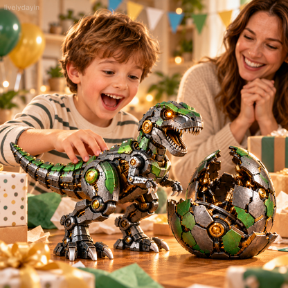 🔥⚙️🦖 Mechanical T-Rex Egg – From Mysterious Egg to Mighty Robotic Dinosaur!