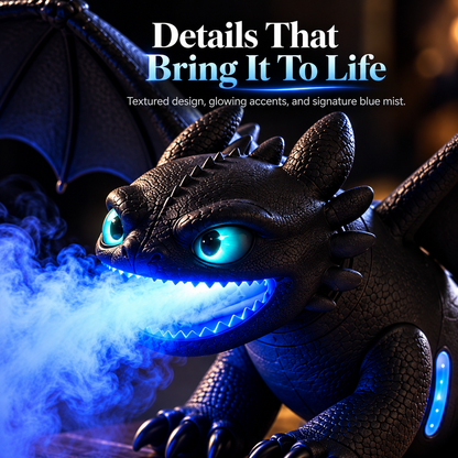 🐉 Dragon Breath Mist Humidifier – Blue LED Fantasy Desk Decor