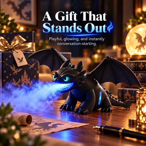 🐉 Dragon Breath Mist Humidifier – Blue LED Fantasy Desk Decor