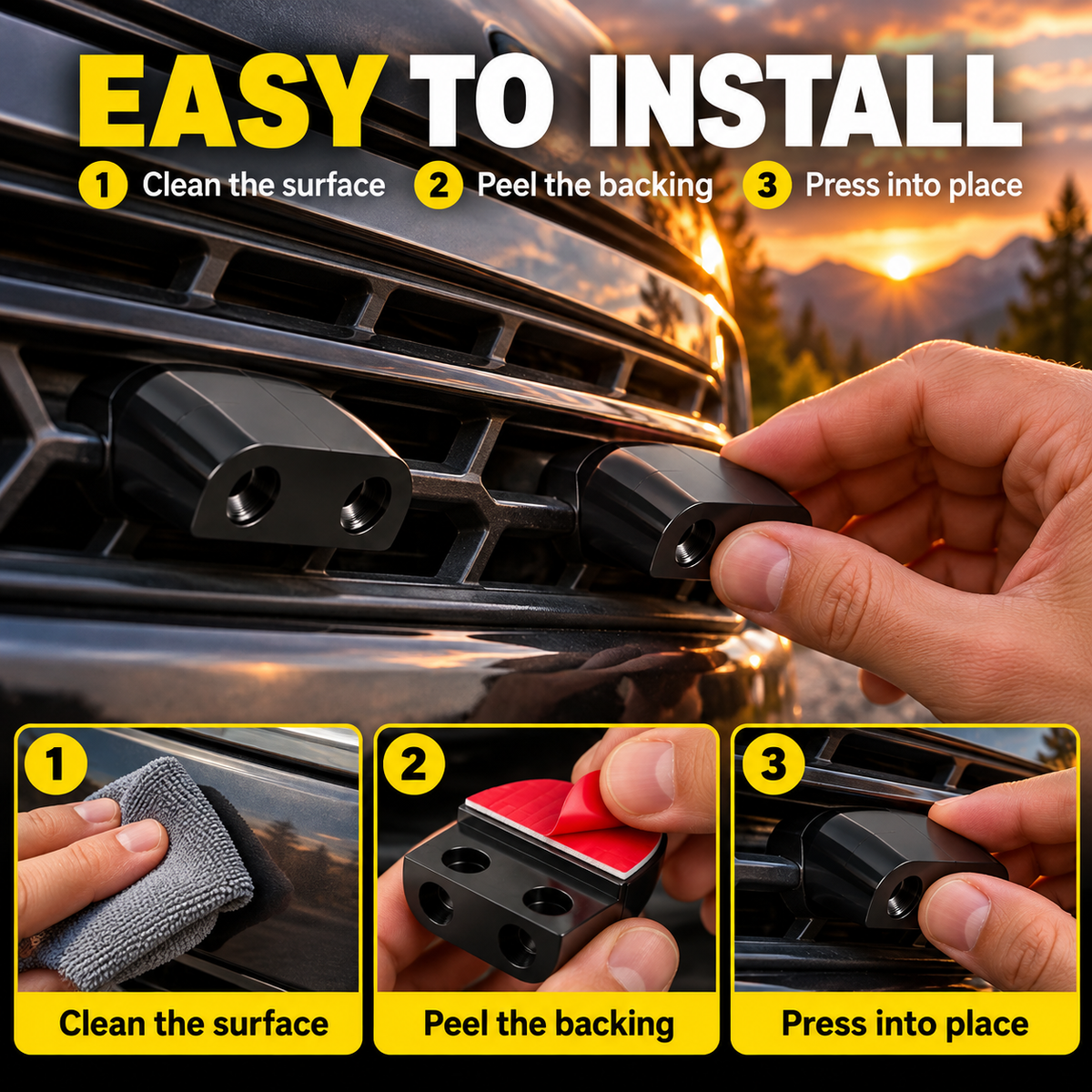 🦌 4-Pack Deer Warning Whistles – Air-Activated, Easy-Mount Wildlife Alert Accessories for Cars, Trucks & RVs 🚗