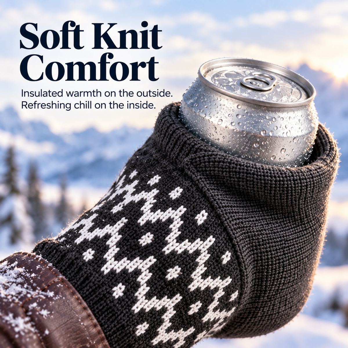 Winter Can Glove – Cozy Insulated Beverage Holder for Cold-Weather Hangouts