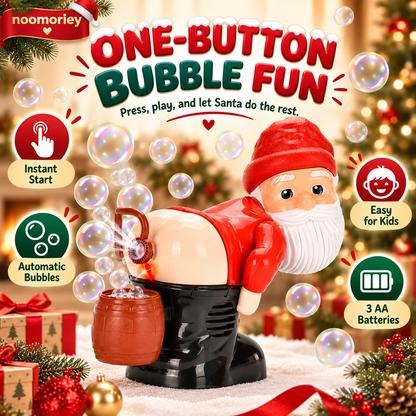 🎅 50% OFF Farting Santa Bubble Machine – Funny Christmas Toy with Music & Sound Effects