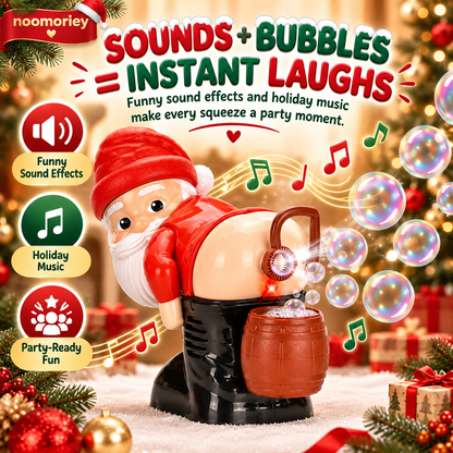 🎅 50% OFF Farting Santa Bubble Machine – Funny Christmas Toy with Music & Sound Effects
