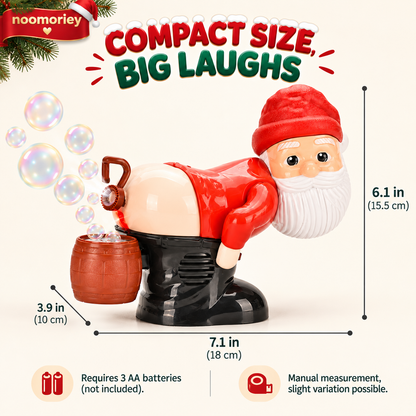 🎅 50% OFF Farting Santa Bubble Machine – Funny Christmas Toy with Music & Sound Effects