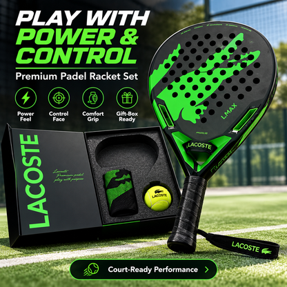 🎾 Premium Padel Racket Set ⚡ Power Control Comfort Grip Gift Box Ready