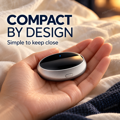 🌙 Rechargeable Wearable Anti-Snoring Aid – Compact Electronic Pulse Device