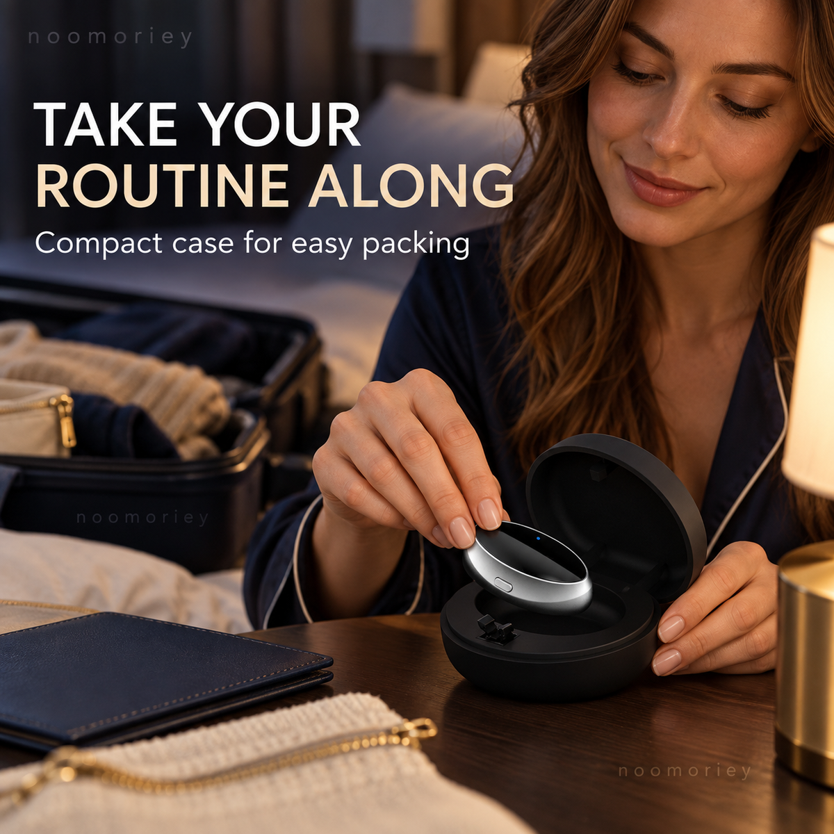 🌙 Rechargeable Wearable Anti-Snoring Aid – Compact Electronic Pulse Device