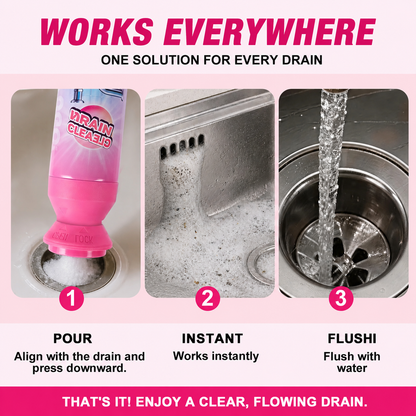 🫧Household Safe Foam Mousse Drain Cleaner - Clog Remover, Deodorizer for Kitchen Drains and Sinks