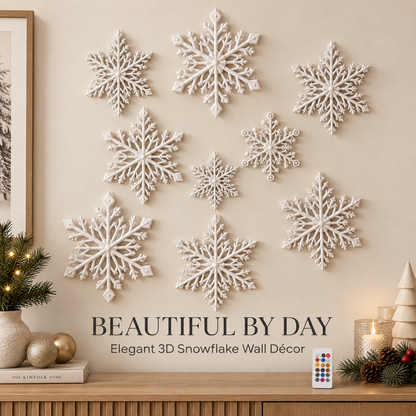 ❄️LED Snowflake Wall Lights — 3D Christmas Wall Decor