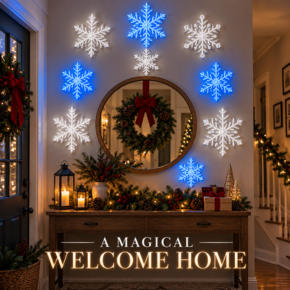 ❄️LED Snowflake Wall Lights — 3D Christmas Wall Decor