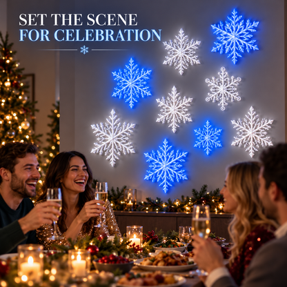 ❄️LED Snowflake Wall Lights — 3D Christmas Wall Decor