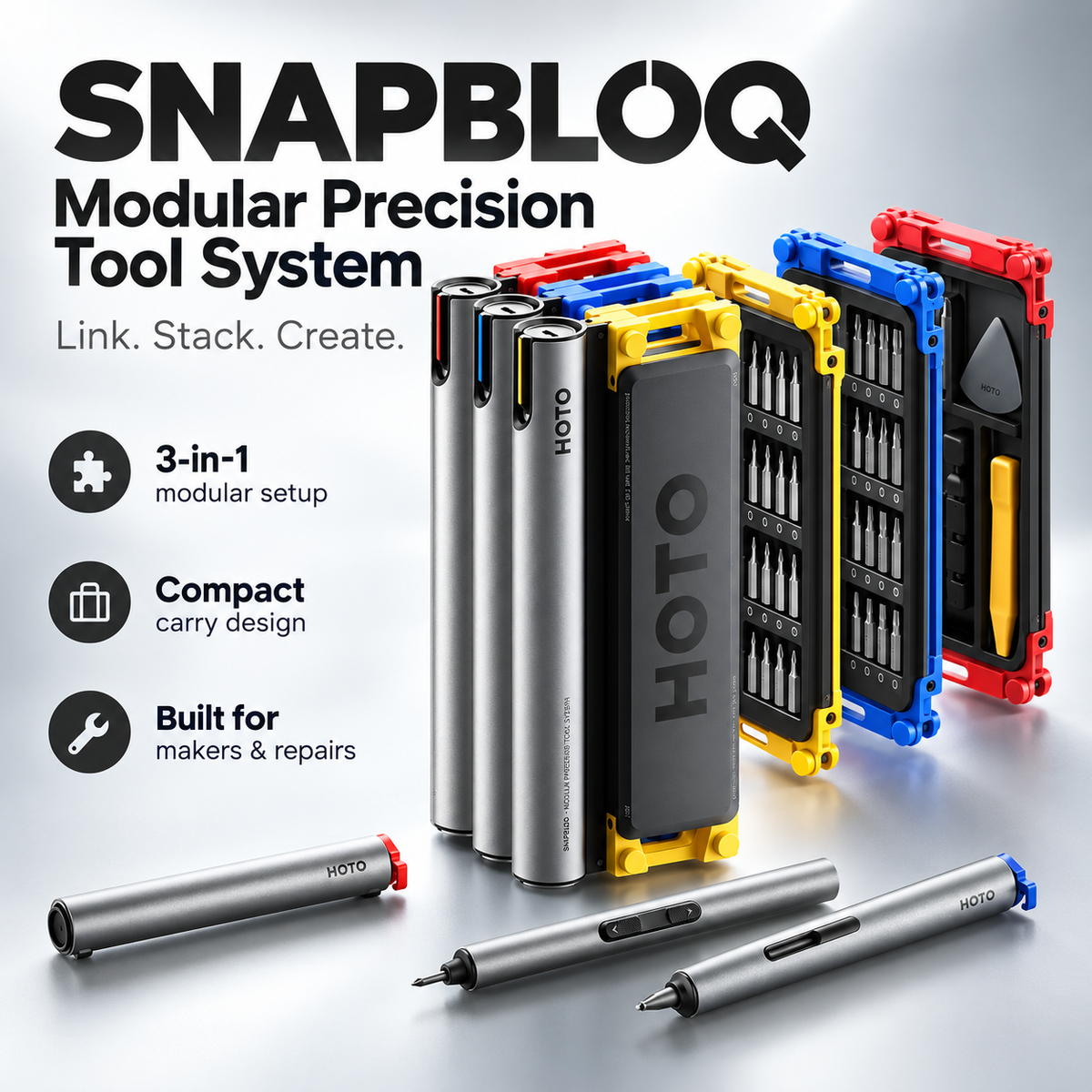 ⚡3-in-1 Modular Precision Tool System