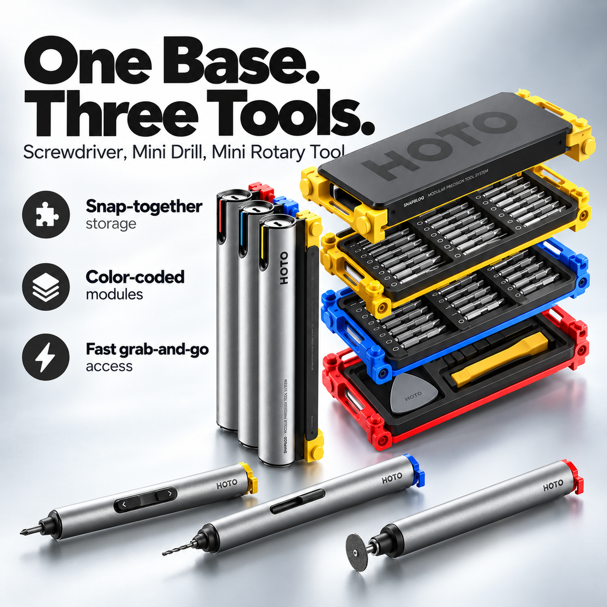 ⚡3-in-1 Modular Precision Tool System
