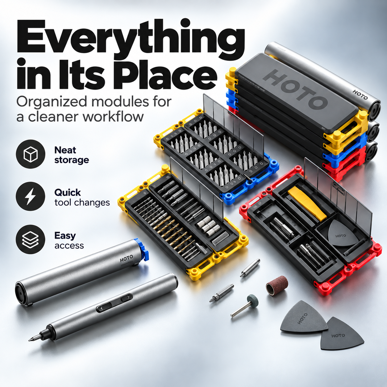 ⚡3-in-1 Modular Precision Tool System
