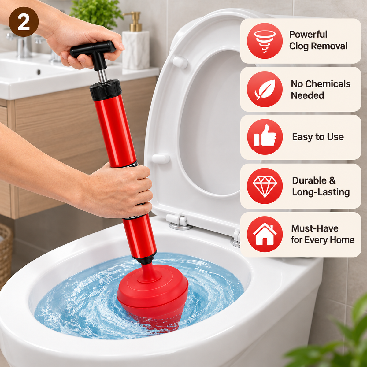 🚽 Limited time 50% off – Toilet clog remover tool