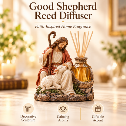 ✝️ Good Shepherd Reed Diffuser – Faith-Inspired Home Fragrance Decor