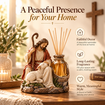 ✝️ Good Shepherd Reed Diffuser – Faith-Inspired Home Fragrance Decor