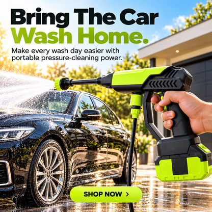 🔋 Cordless Portable Pressure Washer | Bucket-Fed Car & Outdoor Cleaner