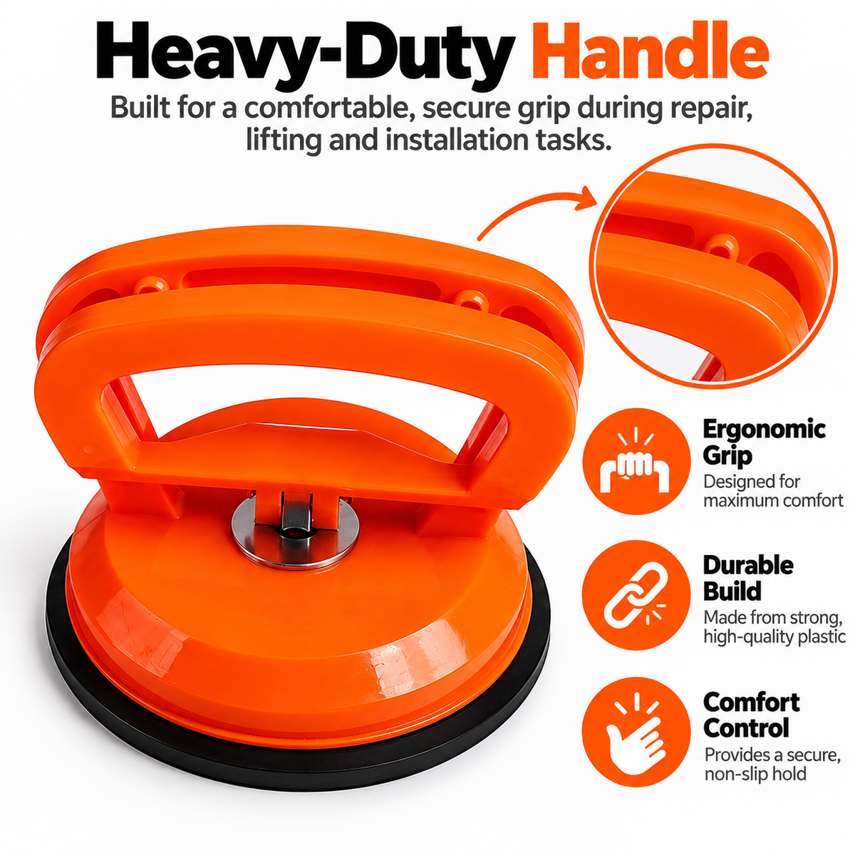 🚗Heavy-Duty Suction Cup Dent Puller – Multi-Purpose Panel Lifter