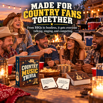 🎸 Country Music Trivia Game 🎶 | 90s & 2000s Throwback Party Fun!