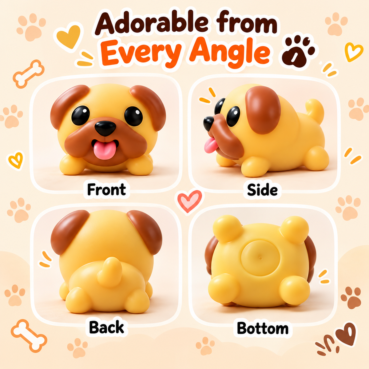 🐶 Pop-Up Tongue Puppy Fidget Toy – Cute Desk Buddy