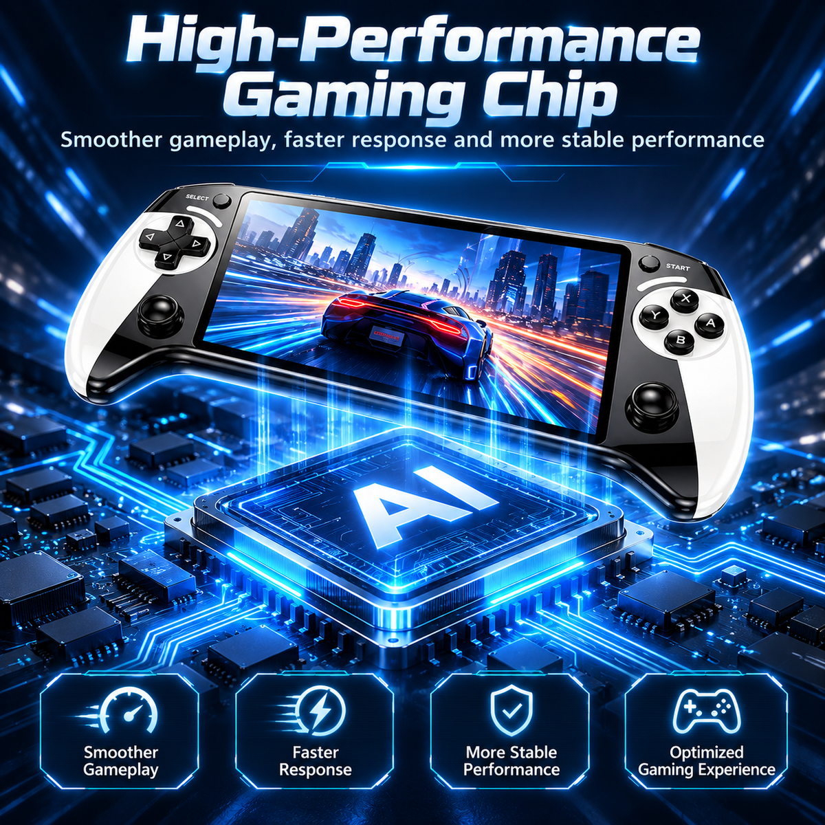 🎮 Portable Retro Game Console –  5.5' HD Screen & 10 Retro Systems