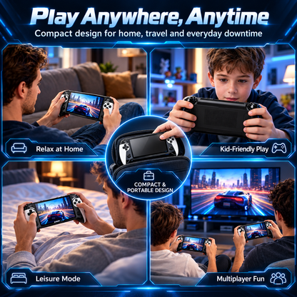🎮 Portable Retro Game Console –  5.5' HD Screen & 10 Retro Systems
