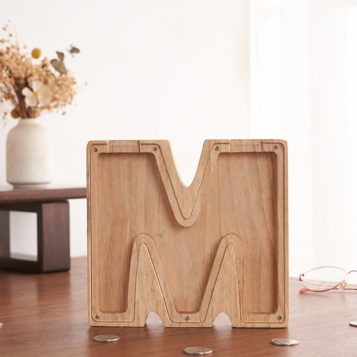 💛 Wooden Letter Piggy Bank – A Special Place for Their First Savings