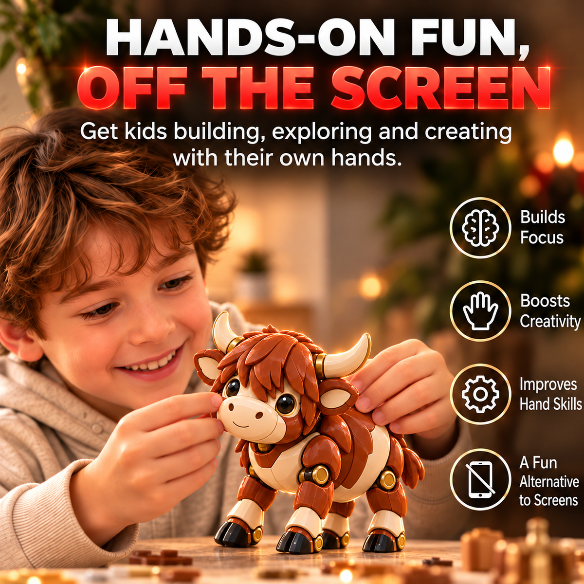 🐮 2-in-1 Transforming Highland Cow Egg – Cute Mechanical Figure