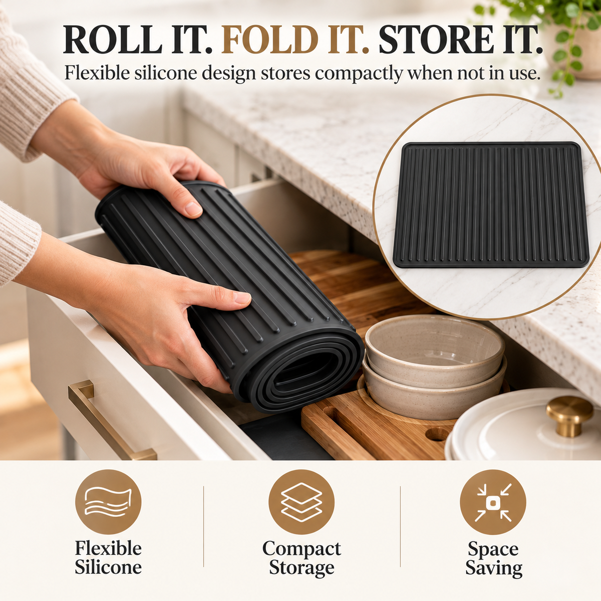 🍳Silicone Stove Top Cover Mat, Fits Many Stove Top Types
