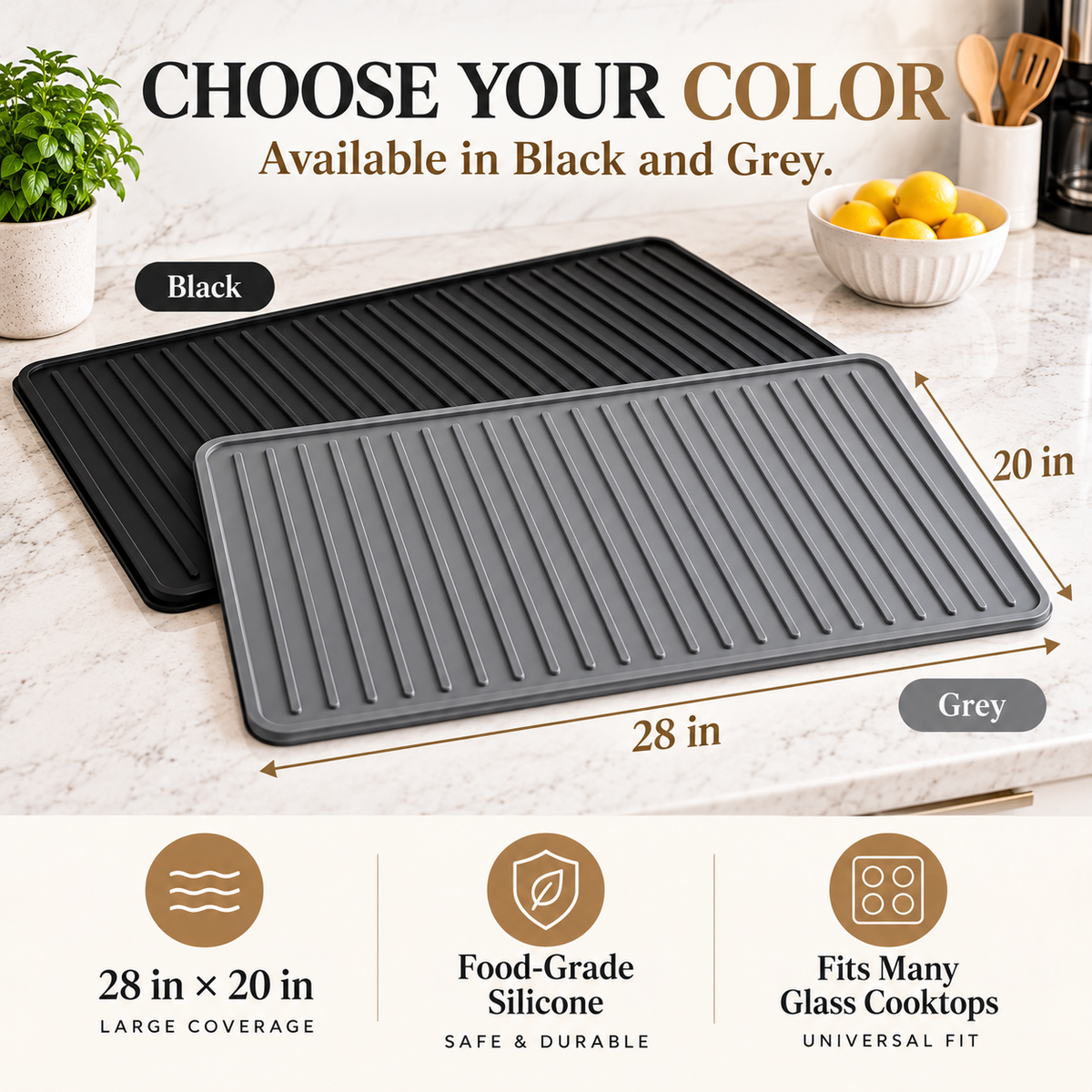 🍳Silicone Stove Top Cover Mat, Fits Many Stove Top Types