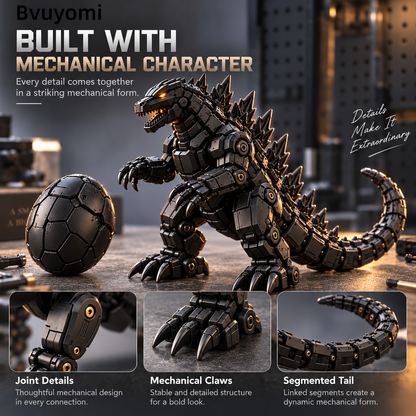 🥚🦖 Egg to Godzilla – 2-in-1 Transforming Mechanical Monster Figure
