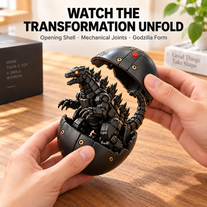 🥚🦖 Egg to Godzilla – 2-in-1 Transforming Mechanical Monster Figure
