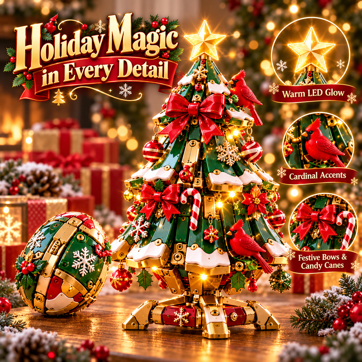 🎄 Egg to Christmas Tree – Magical Transforming Christmas Decoration