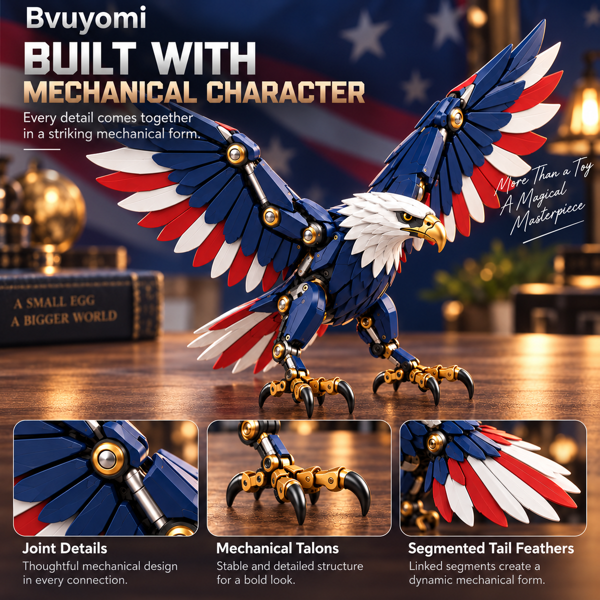 🥚➡️🦅Patriot Eagle™ Egg-to-Eagle Transforming Figure🔥