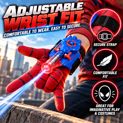 🕸️⚡ WebStrike™ Wrist Launcher – Rechargeable Web-Shooting Action