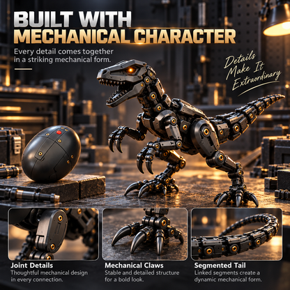 🦖 Egg to Raptor™ – 2-in-1 Transforming Mechanical Dinosaur | Futuristic Robot Collectible & Unique Gift