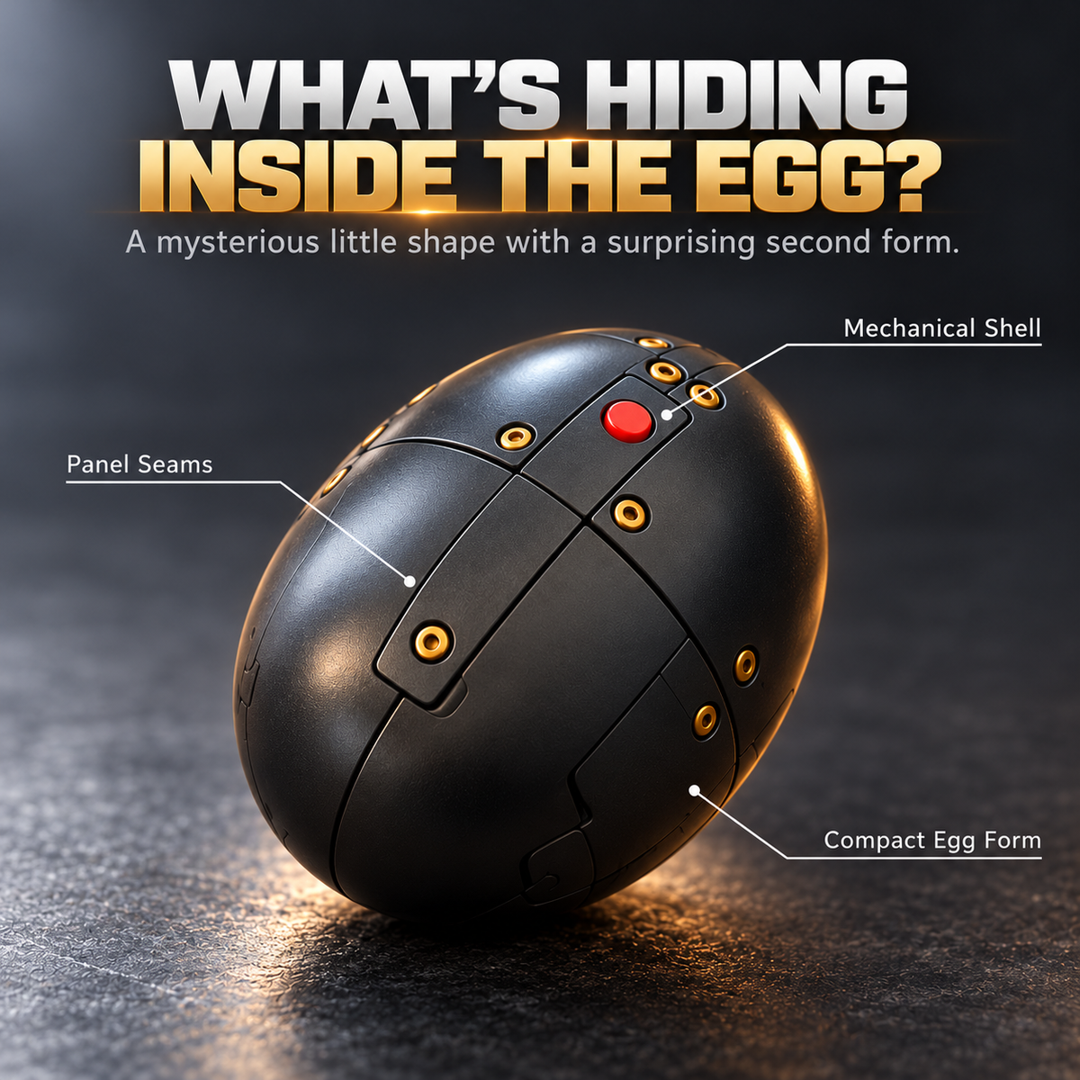 🦖 Egg to Raptor™ – 2-in-1 Transforming Mechanical Dinosaur | Futuristic Robot Collectible & Unique Gift