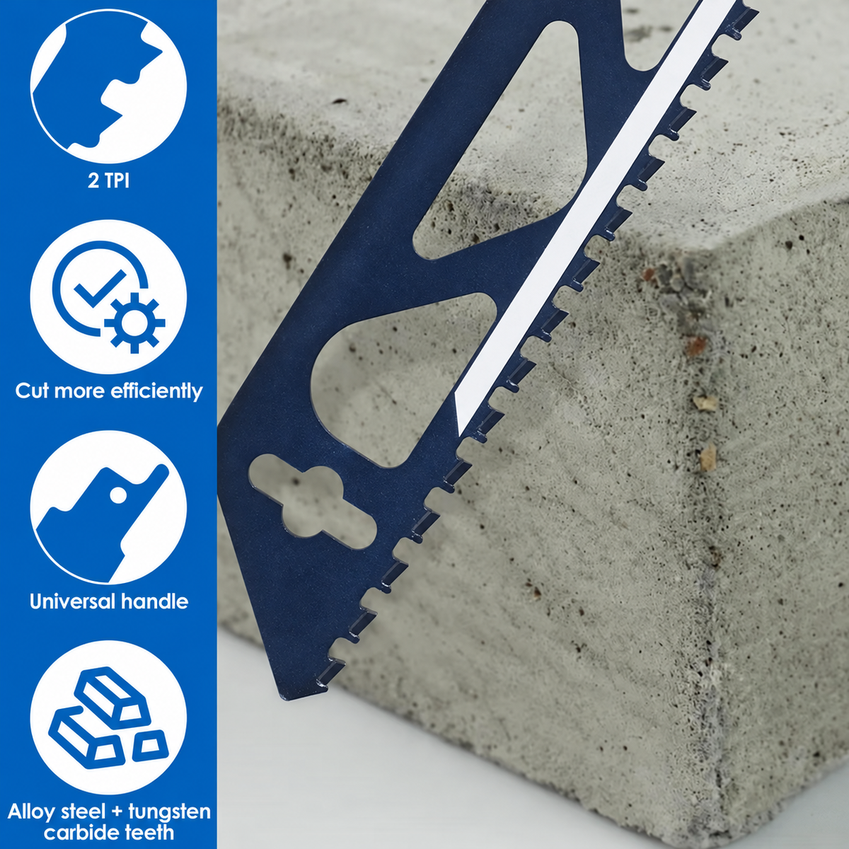 12-Inch Masonry Reciprocating Saw Blade – Demolition Sabre Blade for Brick & Concrete