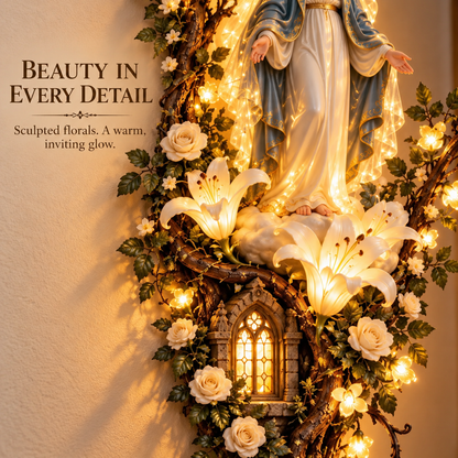 🙏✨ Blessed Mother Lighted Wall Décor