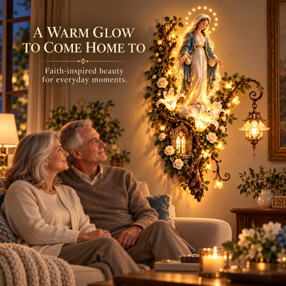 🙏✨ Blessed Mother Lighted Wall Décor