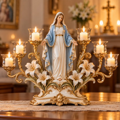 🕯️🎁 Light of His Presence™ Christian Candleholder – A Meaningful Faith Gift