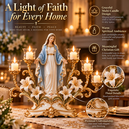 🕯️🎁 Light of His Presence™ Christian Candleholder – A Meaningful Faith Gift