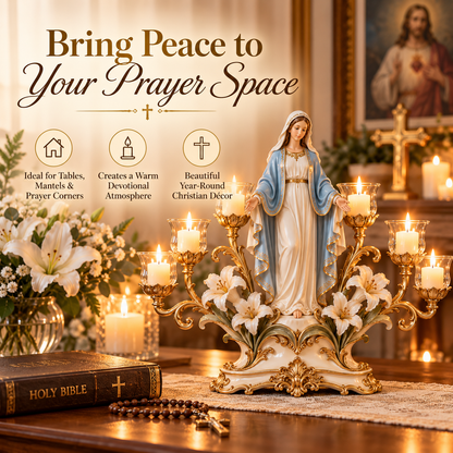🕯️🎁 Light of His Presence™ Christian Candleholder – A Meaningful Faith Gift